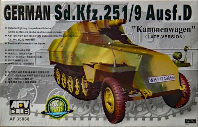 AFV Club 1/35 Sz.Kfz.251/9 Kanonenwagen + Tracks + Show Modelling photo etch set