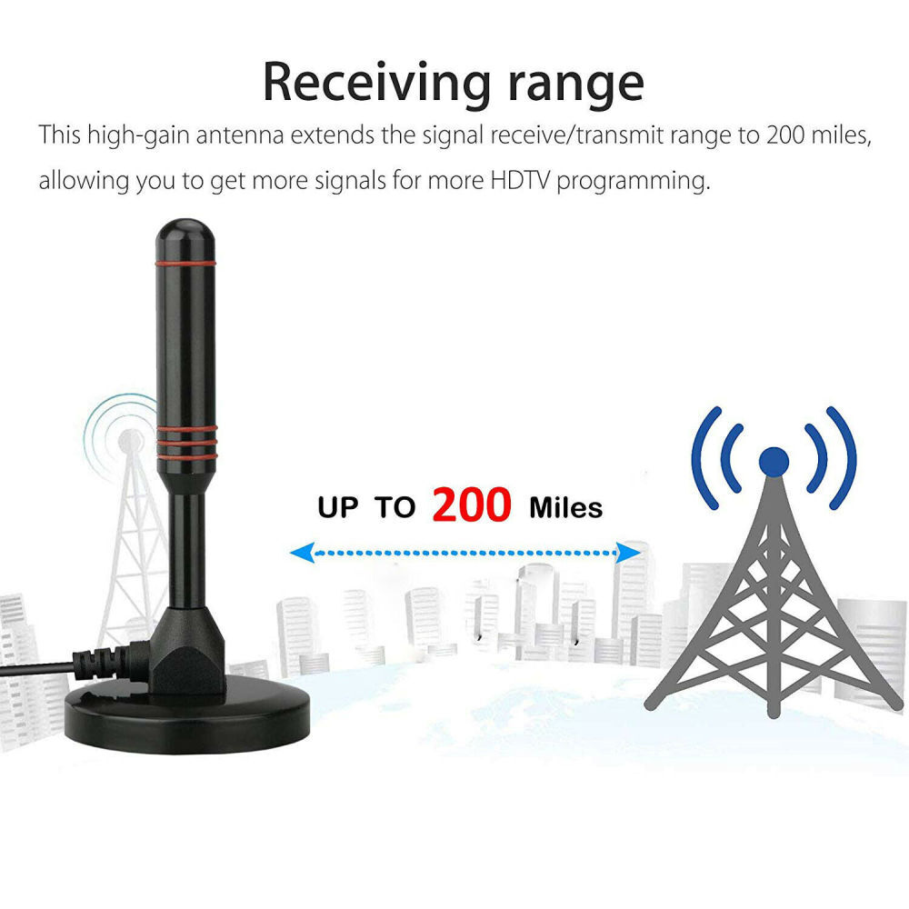Bohaner DVB-T2 HD Antenne Mit 36dBi Verstärker