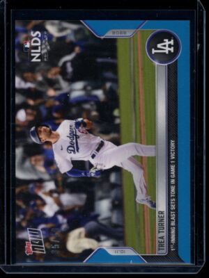 2022 Topps Now #1060 Trea Turner Blue Parallel Card #d 35/49
