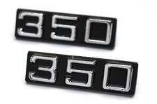 New 350 Front Fender Emblem Set For 1970-75 Chevy Camaro Trim Badge Usa-made