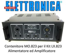 Contenitore MO.823 nuova ELETTRONICA Per Alimentatore Amplificatore LX823 nE 