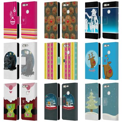 HEAD CASE DESIGNS MIX WEINACHTEN KOLLEKTION BRIEFTASCHE HUELLE FÜR GOOGLE HANDYS