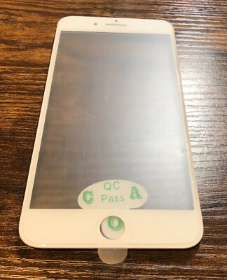 iPhone 8 Plus Ersatz Frontglas kaltgepresster Rahmen OCA voraufgetragen weiß