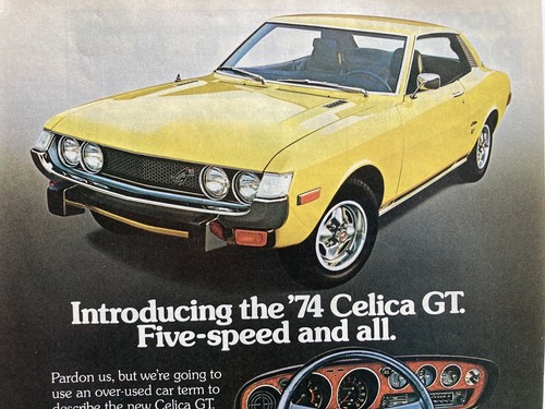 1974 Toyota Celica GT Print Ad - Picture 2 of 2