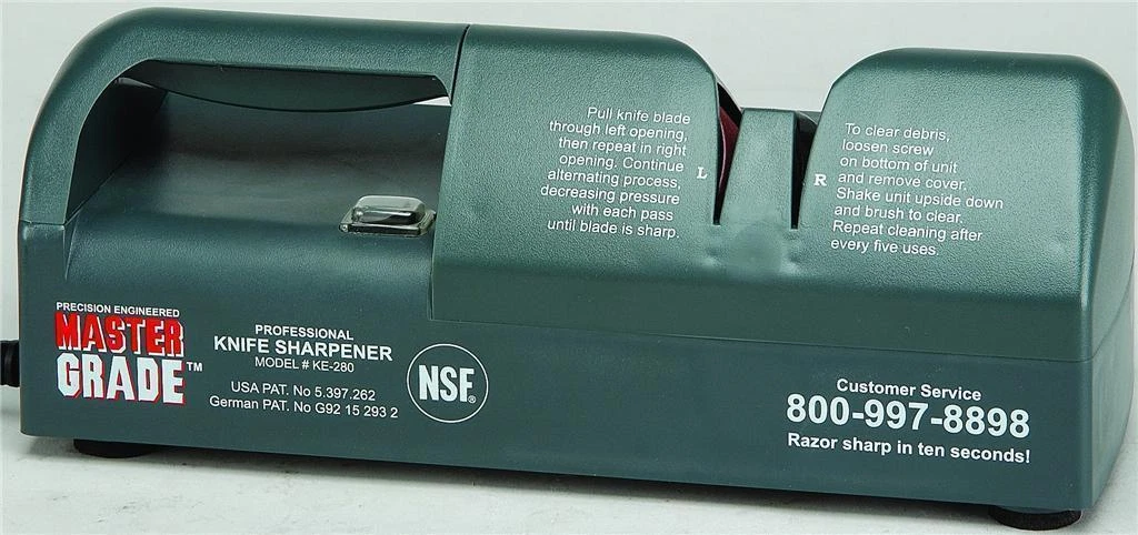 Master Grade Commercial Knife Sharpener It Works USA EDITION NIB