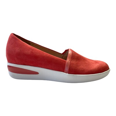 Kenneth Cole Reaction Fay Spiced Coral Faux Suede Wedge