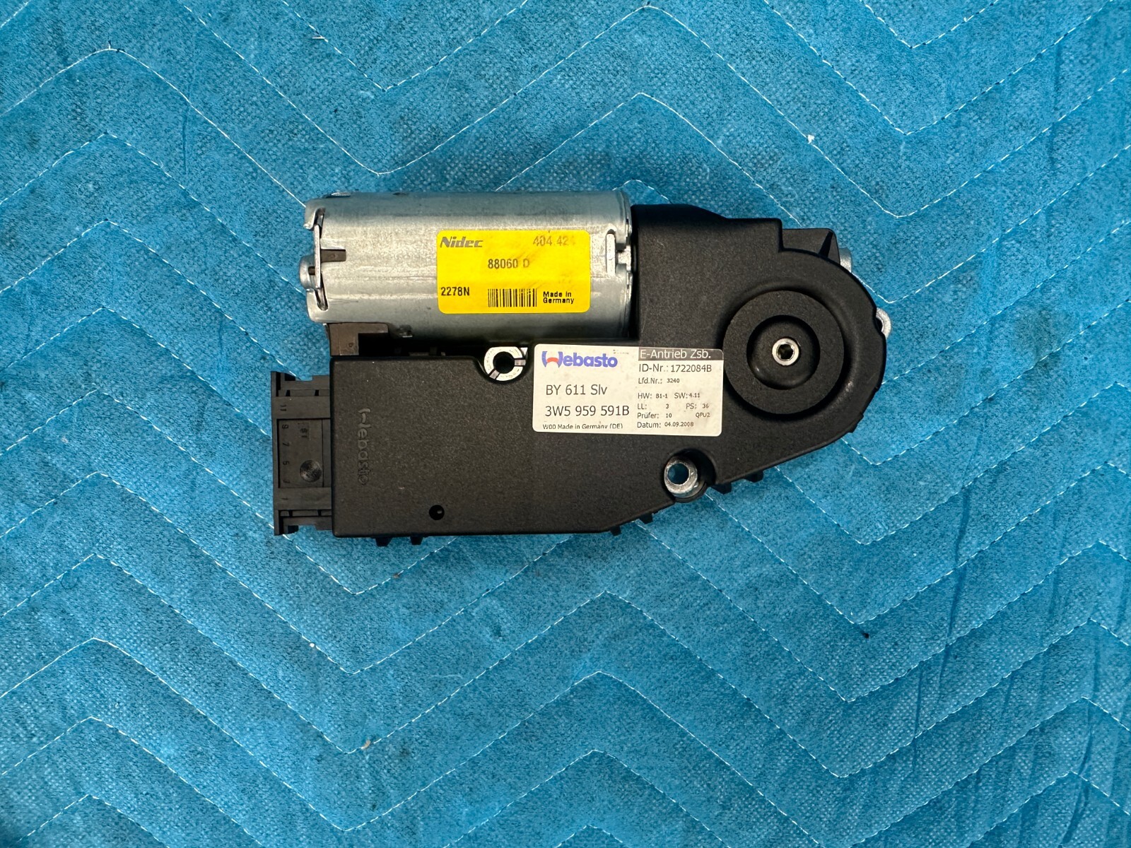 Bentley Continental Flying Spur Roof Sunroof Motor 29k 3W5959591B 2006-2012 OEM