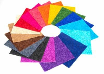 102 piece Band of Color  pre cut charm pack 5'' squares 100% cotton fabric quilt