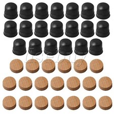 20x Cork Trumpet WaterKey Spit Valve with Rubber Trombone Bumper Tip Wood Color