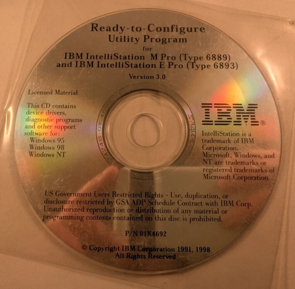 Ready to Configure Utility Program for IBM Intellistation M & E Pro 6889/ 6893 - Bild 2 von 4