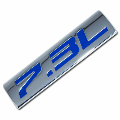 Chrome/Blue Hybrid Engine Badge – Metall-Emblem Für Motorhaube, Kofferraum Oder Tür