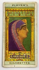 Queen Arsinoe II Egyptian Kings & Queens Players Cigarettes Tobacco Card HH767