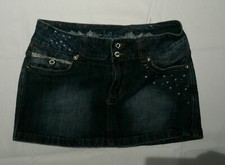 ladies denim mini skirt