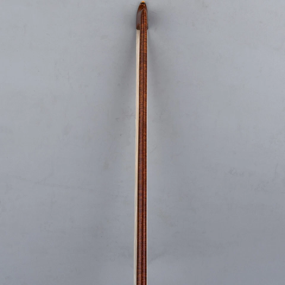 Master Pernambuco Skin Carbon Fiber Violin Bow 4/4 White Parisan eye Frog Stiff - Image 4 of 4