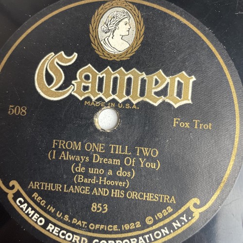 10" 78 RPM-Arthur Lange-From One Till Two I Always Dream of You/Cameo 508