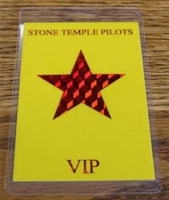 Vintage Genuine Stone Temple Pilots No. 4 Tour Laminated Backstage Pass VIP
