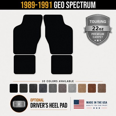 Avery Touring Front & Rear Floor Mats for 1989-1991 Geo Spectrum #1D3