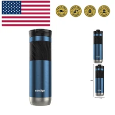 Byron 2.0 Stainless Steel Travel mug with Snapseal Lid and Grip, 24oz, Bluebe...
