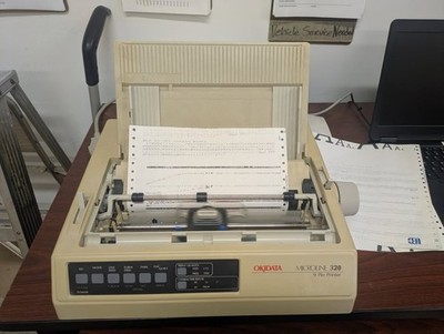Oki Microline 320 9 Pin Dot Matrix Printer for parts