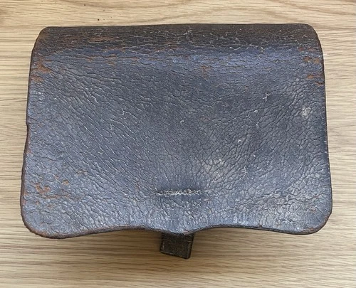 Scarce Original Pre Civil War Model 1842 .54 Pistol Cartridge Box with Tin