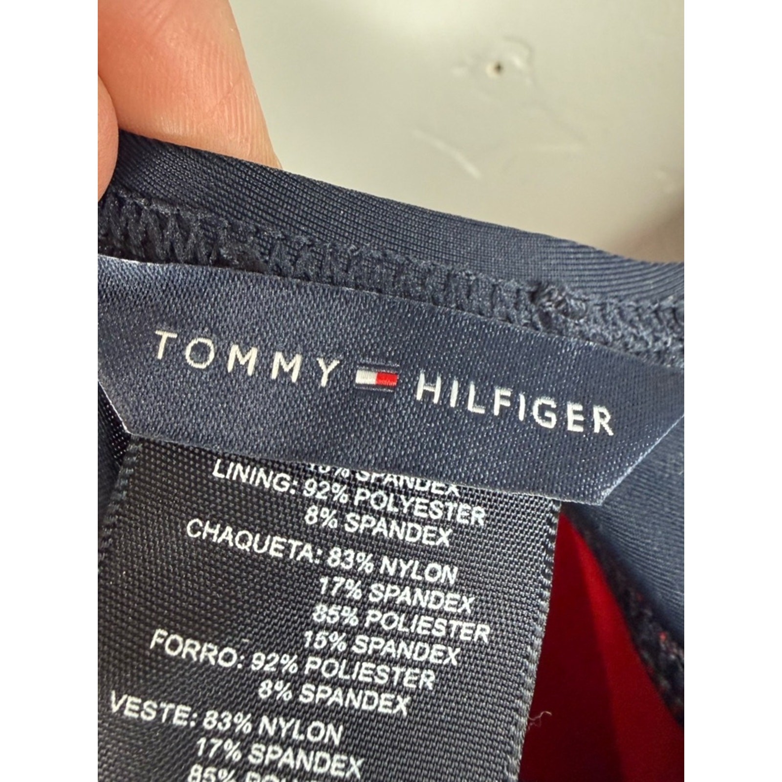 NWT Tommy Hilfiger Essential Colorblock Swimsuit Medium image 6