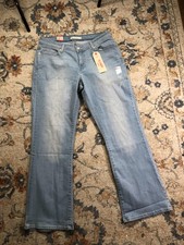 Levis 529 Curvy Bootcut Jeans Womens 33x32 Light Wash Mid Rise Slim Denim