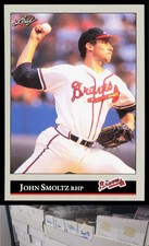 1992 Leaf #191 John Smoltz - SV