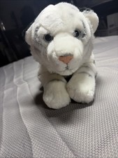 18  Realistic Toys R Us Animal Alley Plush White Siberian Tiger Blue Eyes Medium