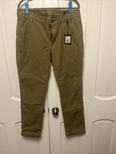 NWT Filson Womens Canvas Slim Leg Carpenter Pants size 14 Faded Olive