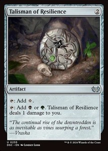 Talisman of Resilience 255/423 Duskmourn: House of Horror Uncommon