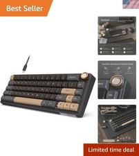 R65 Wired Gaming Keyboard with Volume Knob, 60% Percent RGB Backlit Mechanica...