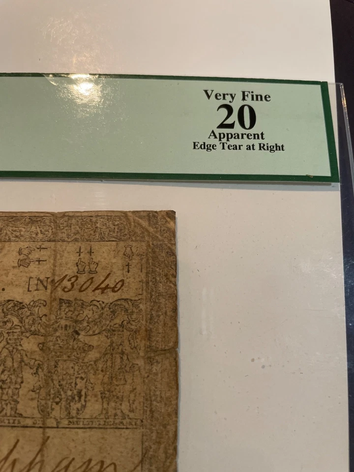 1774 $2/3 dollar Maryland colonial VF 20 - Image 2 of 4