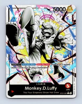 Monkey D Luffy ST21-001 Leader Parallel Starter Deck EX Gear 5