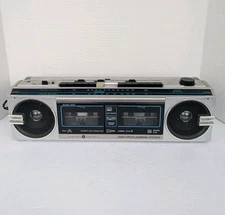 Vintage General Electric Cassette AM/FM Radio WORKS Boombox Model 3-6210A Stereo