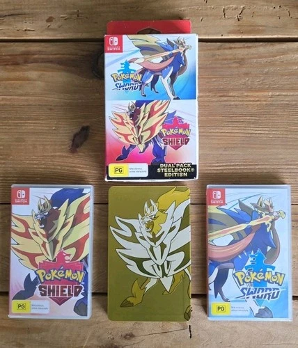 Pokemon Sword & Shield Dual Pack Steelbook Edition.Nintendo Switch. AUS Version