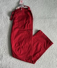 Koi Scrub Pants Lindsey Women  s Medium Tall MT Ruby Cargo Nursing Medical