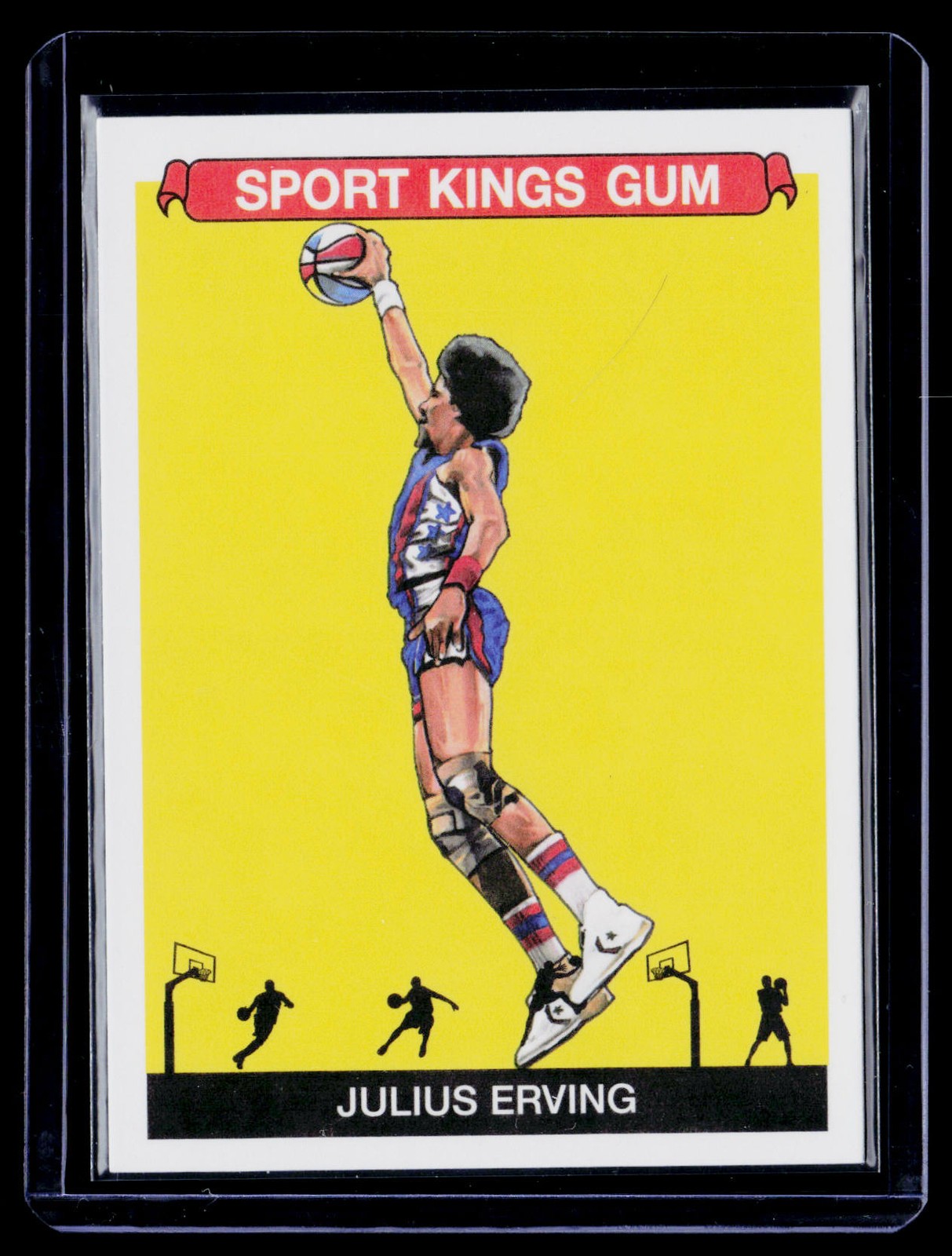 2022 Sportkings Volume 3 #97 Julius Erving Blue Framed