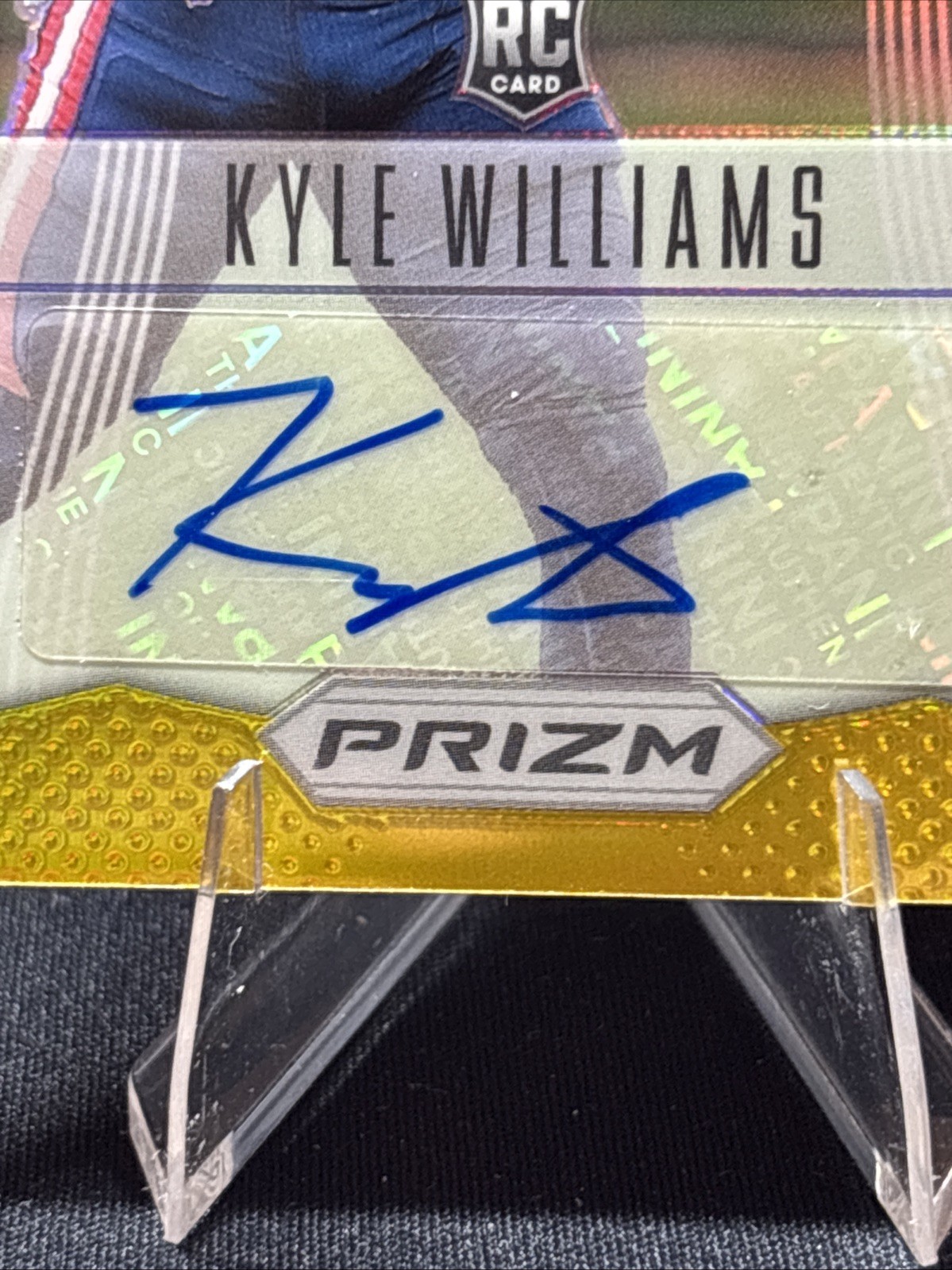 2025 Panini Prizm Kyle Williams Throwback Rookie Gold Auto 01/10🔥 view 8