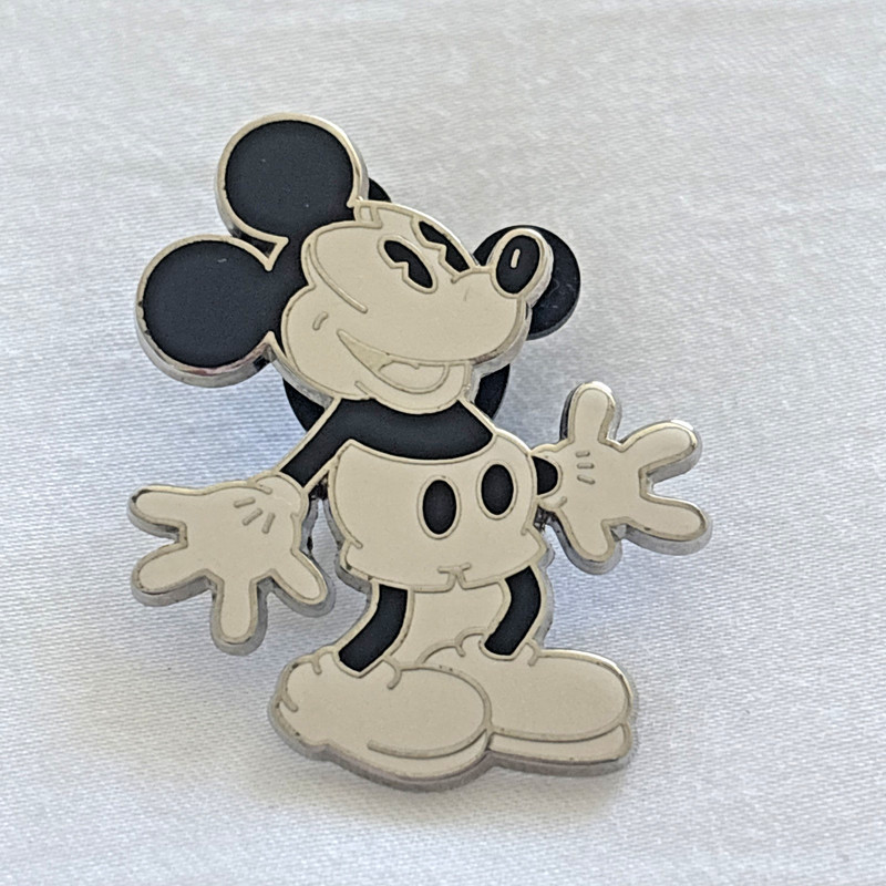 Black and White Mickey Mouse Disney Trading Pin - Loose
