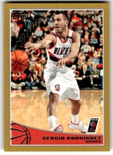 2009-10 Topps Sergio Rodriguez Gold #/2009 #258