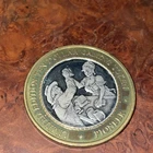 $10 Gaming Token - .6 oz. .999 silver center Silver Strike Pioneer Laughlin NV