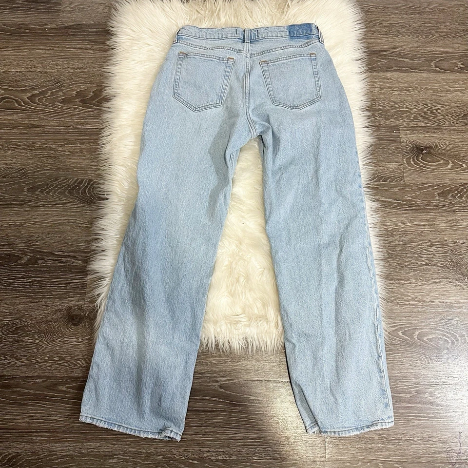 Abercrombie & Fitch Womens Baggy Low Rise Jeans Size 27/4S Light Wash - Image 2 of 3
