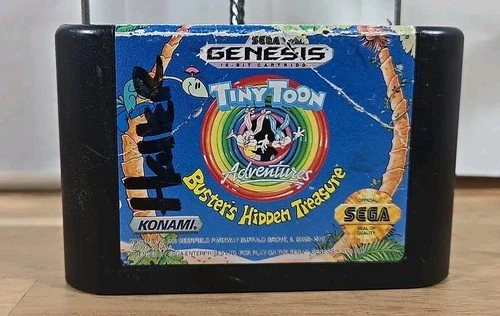 Tiny Toon Adventures: Buster's Hidden Treasure (Sega Genesis, 1993) Authentic