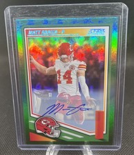 2025 Score - Matt Araiza #288 Signatures (AU) Green Parallel