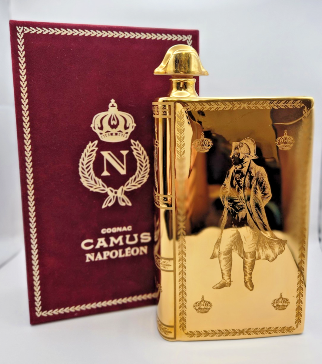 未開栓 | camus | conac | NAPOLEON | book CAMUS Napoleon Book Decanter Gold 700ml Empty w/ Box France Cognac