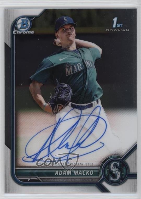 2022 Bowman Chrome Prospect Auto Adam Macko #CPA-AM Auto 13h9