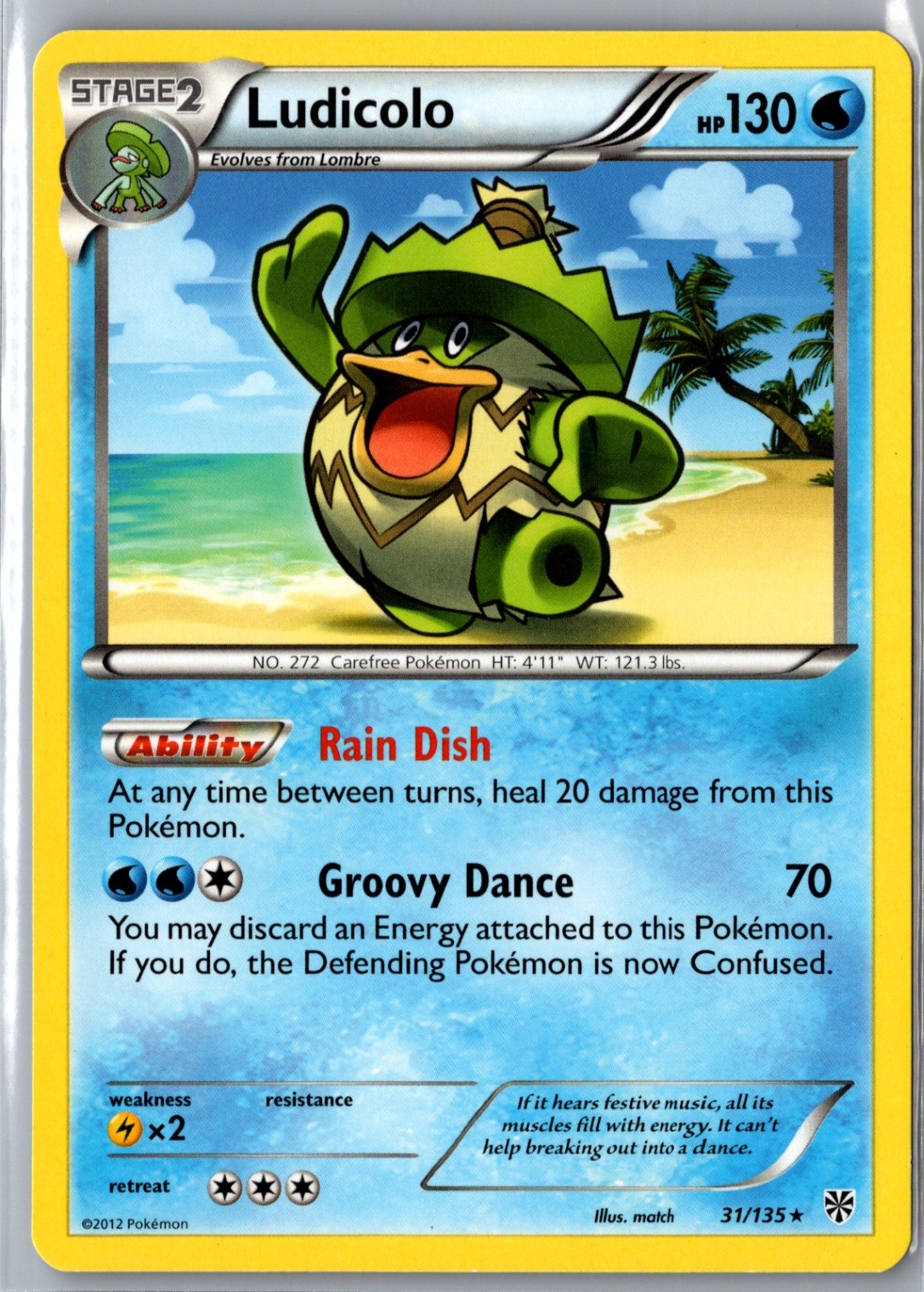 Ludicolo Rare Plasma Storm 31/135 LP