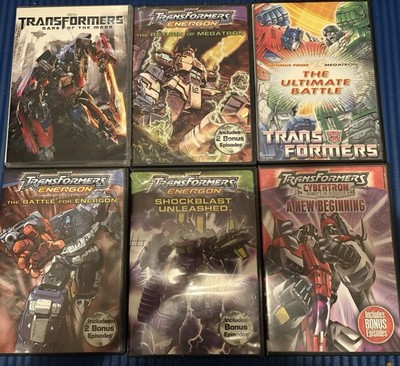 Transformers DVD Lot (6) Energon, Cybertron, Dark of the Moon + Bonus Episodes