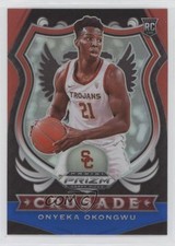 2020-21 Panini Prizm Draft Picks Crusade Red White & Blue Onyeka Okongwu #85 0c2