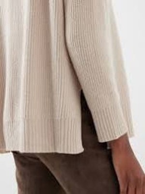 Weekend Max Mara Camel ERIDANI Wool RIB Turtleneck Sweater Size M MSRP $415